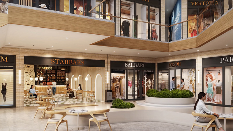 Food court and dining space